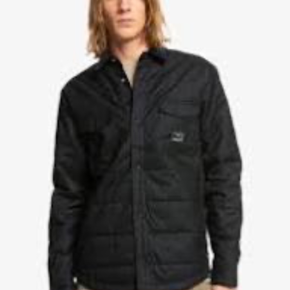 MEN'S LIGHTWEIGHT BLACK JACKET QUIKSILVER SIZE MEDIUM NWT